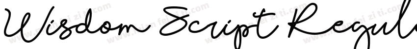 Wisdom Script Regula字体转换